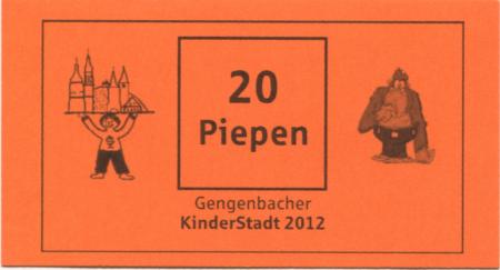 Gengenbach - Sparkassenstiftung für Jugend, Kultur und Soziales - 2012 - 20 Piepen 