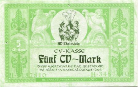 Köln - Cartell, 112.Versammlung - 1998 - 5 Mark 