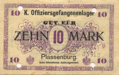 Kulmbach - Offiziersgefangenenlager Plassenburg - -- - 10 Mark 