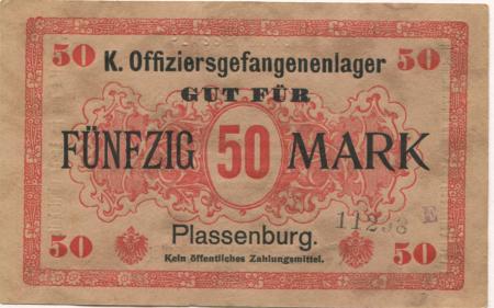 Kulmbach - Offiziersgefangenenlager Plassenburg - -- - 50 Mark 