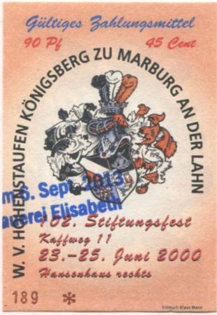 Marburg - Elisabethbräu GmbH, Steinweg 45, Gasthausbrauerei - 6.9.2013 - 45 Cent 