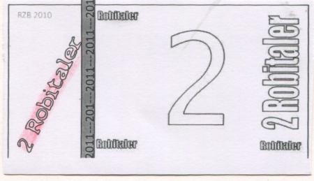 Neckarweihingen - (Kinderspielstadt) - 2011 - 2 Robitaler 