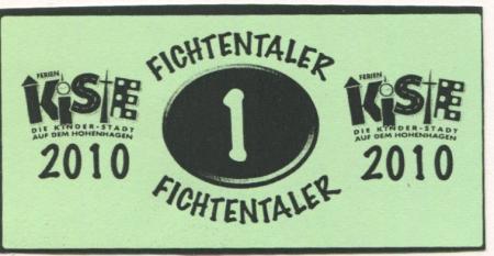 Remscheid - Ferienkiste, Kinderstadt auf dem Hohenhagen - 2010 - 1 Fichtentaler 