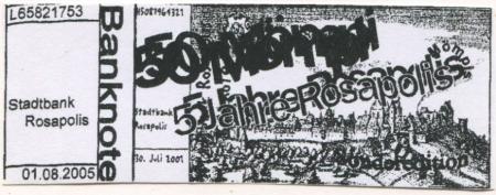 Rosenfeld - Stadtbank Rosapolis (Kinderspielstadt) - 1.8.2005 - 50 Mömpi 