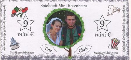 Rosenheim - Spielbank der Spielstadt Mini-Rosenheim - 2011 - 9 Mini-Euro 