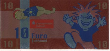 Rottweil - Gwinner eV, Regionalwährung Schwarzwald-Baar-Heuberg, Kreissparkasse Rottweil - -- - 10 Euro 