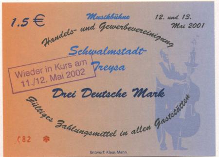 Schwalmstadt - Handels- und Gewerbevereinigung - 11./12.5.2002 - 1.50 Euro 