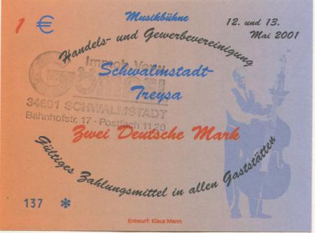 Schwalmstadt - Gömpel, Immobilien-Verwaltung, Bahnhofstr. 17 - 12./13.5.2001 - 1 Euro 