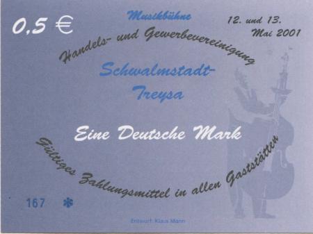 Schwalmstadt - Schwalm, O., Cafe 1685, Bar, Bistro, Strauchgasse 6 - 11./12.5.2002 - 0.50 Euro 
