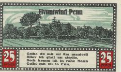 Ahrensbök - Stadt - Dezember 1920 - 25 Pfennig 