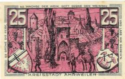 Ahrweiler (heute: Bad Neuenahr) - Stadt - 15.8.1921 - 25 Pfennig 