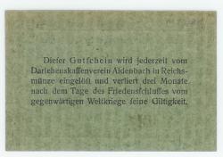 Aidenbach - Darlehnskassenverein - 15.1.1917 - 25 Pfennig 