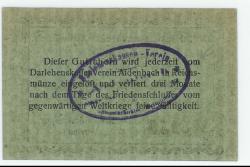 Aidenbach - Darlehnskassenverein - 15.1.1917 - 25 Pfennig 