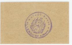 Allendorf (heute: Bad-Sooden-Allendorf) - Stadt - -- - 25 Pfennig 