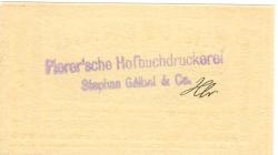 Altenburg - Geibel, Stephan & Co, Inhaber von: Pierer'sche Hofbuchdruckerei - - 31.12.1920 - 1 Pfennig