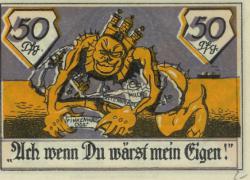 Altenwerder und Finkenwärder (heute: Hamburg) - Gemeinden - 1.11.1921 - 31.3.1922 - 50 Pfennig