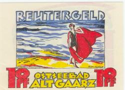 Alt-Gaarz (heute: Rerik) - Badeverwaltung - - 28.2.1922 - 10 Pfennig