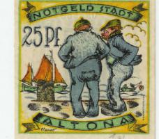Altona - Stadt - 12.12.1921 - 25 Pfennig