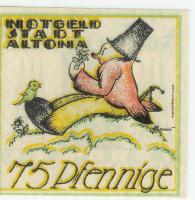 Altona - Stadt - 12.12.1921 - 75 Pfennig