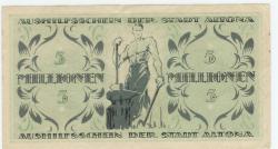 Altona - Stadt - 29.8.1923 - 5 Millionen Mark