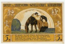 Altrahlstedt (heute: Hamburg) - Gemeinde - 15.10.1922 - 5.2.1923 - 5 Mark