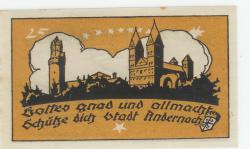 Andernach - Stadt - 1.4.1920 - 25 Pfennig