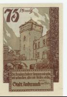 Andernach - Stadt - 1.12.1920 - 75 Pfennig 