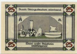 Annaburg - Gemeinde - August 1921 - 25 Pfennig 
