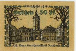 Ansbach - Stadt - 1918 - 31.12.1918 - 50 Pfennig 