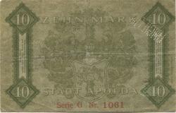 Apolda - Stadt - 15.11.1918 - 10 Mark 