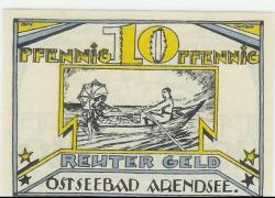 Arendsee (heute: Kühlungsborn)- Badeverwaltung - - 31.5.1922 - 10 Pfennig