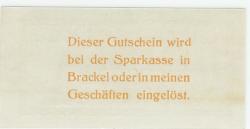 Asseln und Brackel (heute: Dortmund) - Weweler, Paul, Modenhaus - - 31.12.1918 - 50 Pfennig