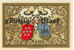 Auma - Stadt - 19.10.1922 - 50 Mark 