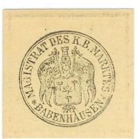 Babenhausen - Markt - 1918 - 50 Pfennig 