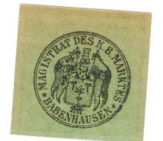 Babenhausen - Markt - 1920 - 50 Pfennig 