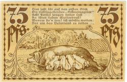 Badetz (heute: Zerbst) - Domäne - 1.9.1918 - 31.12.1921 - 75 Pfennig 