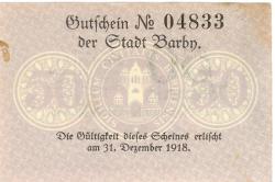 Barby - Stadt - - 31.12.1918 - 50 Pfennig