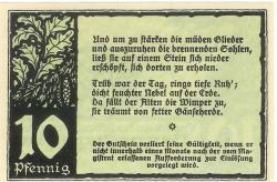 Benneckenstein (heute: Oberharz) - Stadt - Juli 1921 - 10 Pfennig