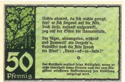 Benneckenstein (heute: Oberharz) - Stadt - Juli 1921 - 50 Pfennig