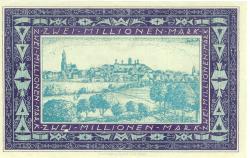 Bensberg (heute: Bergisch Gladbach) - Gemeinde - 10.8.1923 - 2 Millionen Mark