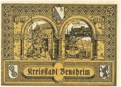 Bensheim - Stadt - 31.12.1920 - 50 Pfennig