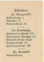 Bergedorf (heute: Hamburg) - Manow, H., Wentorfer Mühle - 1.11.1919 - 20 Pfennig