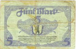 Berlin - Stadt - 24.10.1918 - 1.2.1919 - 5 Mark 