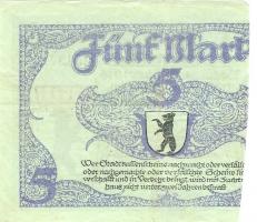 Berlin - Stadt - 24.10.1918 - 1.2.1919 - 5 Mark 