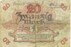 Berlin - Stadt - 24.10.1918 - 1.2.1919 - 20 Mark