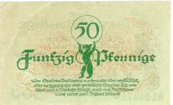 Berlin - Stadt - 30.1.1920 - 31.12.1920 - 50 Pfennig