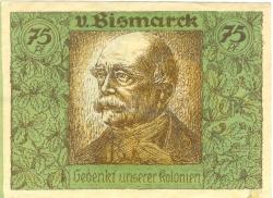 Berlin - Deutsch-Hanseatischer Kolonial-Verein (Gedenktag) - 4.11.1921 - 31.3.1922 - 75 Pfennig