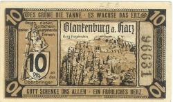 Blankenburg - Blankenburger Kreisblatt (und 13 andere Aussteller (siehe unten) - 15.10.1920 - 10 Pfennig