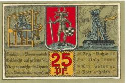Bleicherode - Stadt - 1.3.1921 - 25 Pfennig