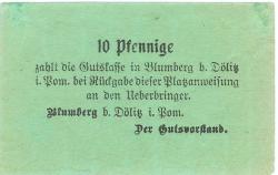 Blumberg (heute: PL-Dolice) - Kitzel, Otto, Gut - -- - 10 Pfennig